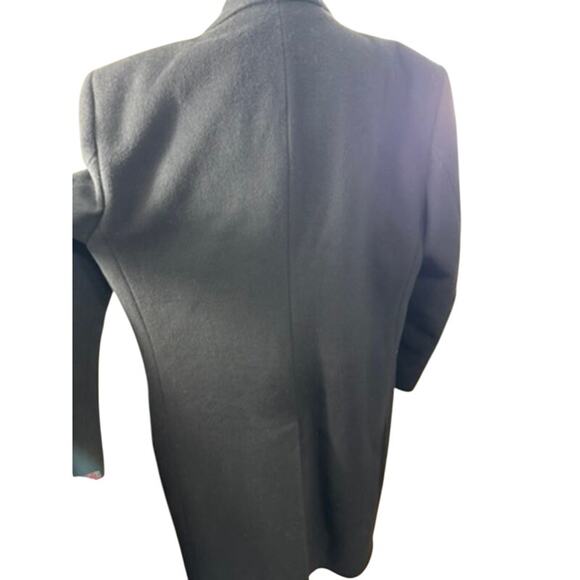 "Wool & Cashmere" Men's Black Trench 48R Goth Grunge Dark Romance QUiet Luxury - Picture 3 of 16